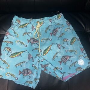 light blue swimming trunks,Size medium.